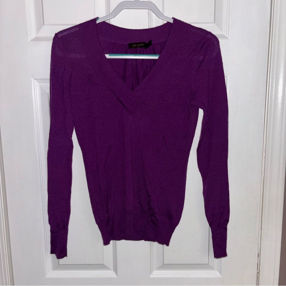 Y2K The Limited women’s size s purple layering v neck sweater